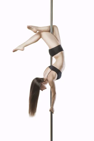 Poledancer tricks — Stock Photo, Image