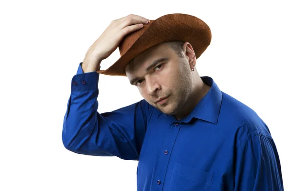 Cowboy begrüßt Sie — Stockfoto