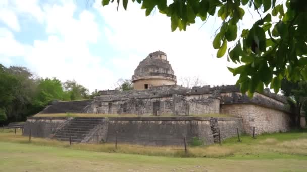 Municipio Chichén Itza Tinm Yucatn México Templo Observatorio Caracol Imágenes — Vídeos de Stock