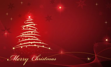 Christmas kırmızı güzel arka plan ile yıldız