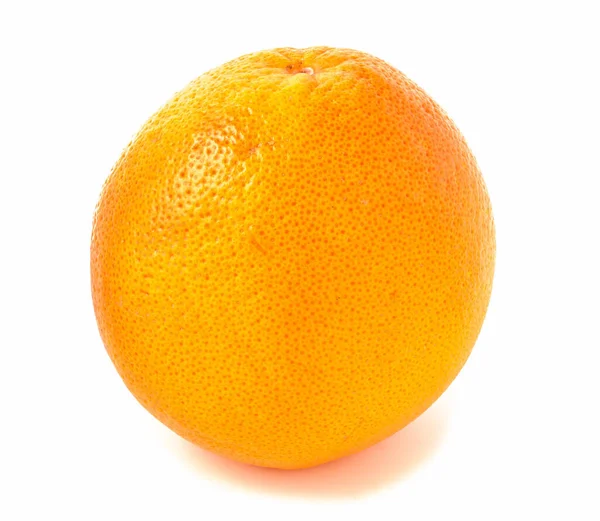 Egész Érett Grapefruit Izolált Fehér Alapon Narancs Citrusfélék — Stock Fotó
