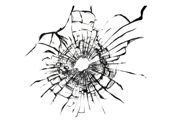 Krossat Fönster Bakgrund Krossat Glas Abstrakt Struktur Vit Bakgrund — Stockfoto