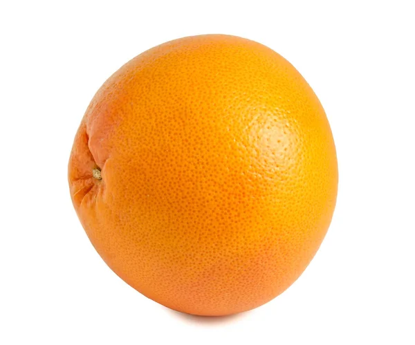 Грейпфрут Изолирован Белом Фоне Целые Апельсиновые Цитрусовые — стоковое фото