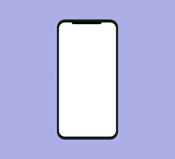 Smartphone Layout White Isolated Screen Phone Template — 图库照片