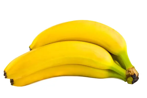 Bananen geïsoleerd op witte achtergrond. Knippad. — Stockfoto