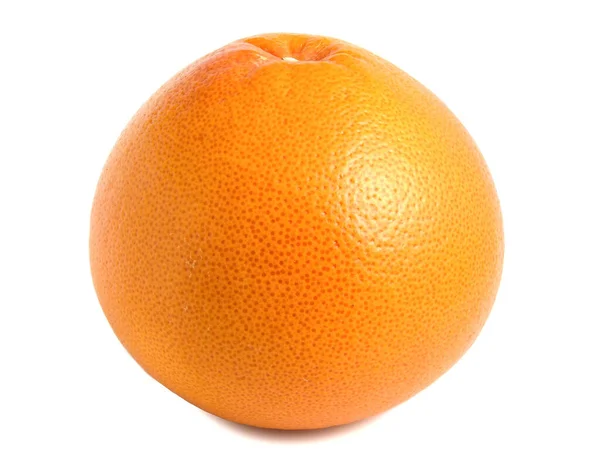 熟したオレンジ色の果実 白い背景に隔離されたグレープフルーツ — ストック写真