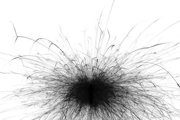 Flash Jiskry Černé Bílém Monochromatický Abstraktní Výbuch Ohňostroje Inverze Barev — Stock fotografie