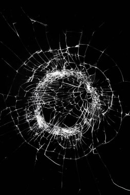 Çatallı kırık cam dokusu. Kırık ekran Smartphone 'unun şoktan soyutlanması.