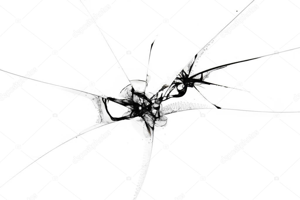cracked broken mobile screen glass texture background
