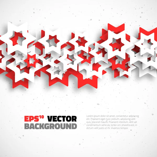 Design geométrico 3D abstrato — Vetor de Stock