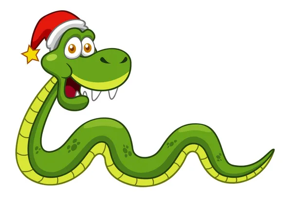 Serpiente de dibujos animados — Vector de stock