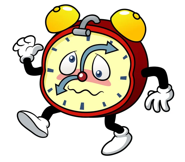 Reloj despertador de dibujos animados — Archivo Imágenes Vectoriales