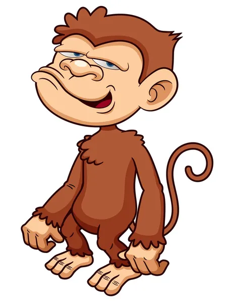 원숭이 만화 — 스톡 벡터