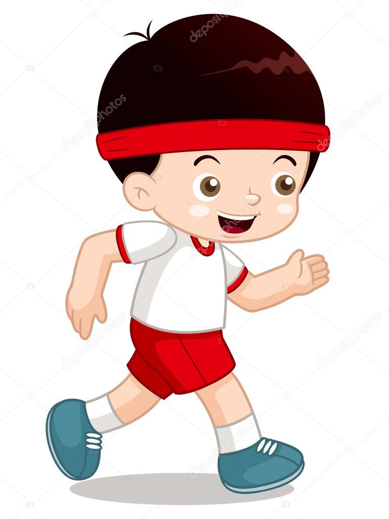 Cartoon Boy Jogging Stock Vector C Sararoom 28832559
