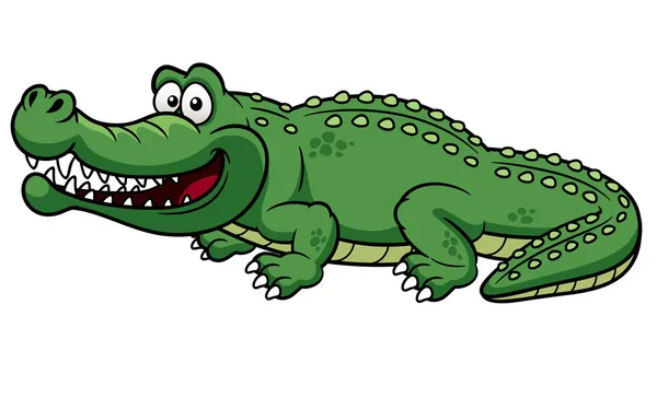 Cartoon crocodile — Stock Vector