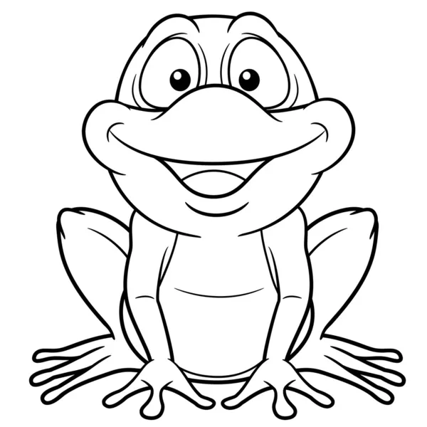 Grenouille de bande dessinée — Image vectorielle