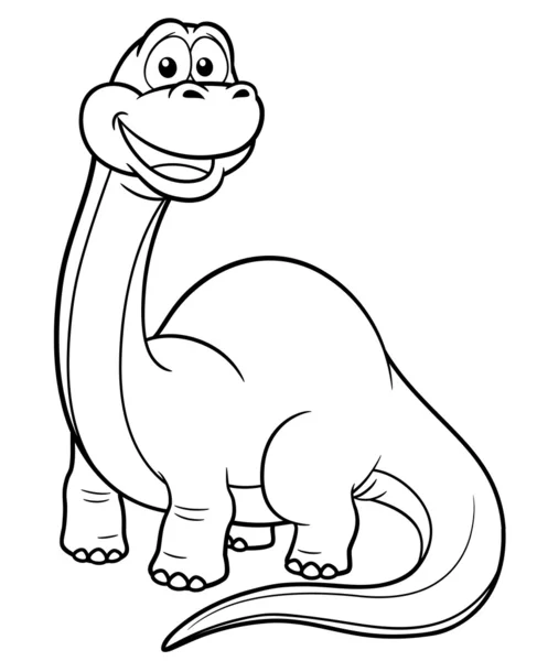 Dinossauro dos desenhos animados — Vetor de Stock