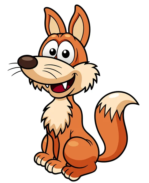 Cartoon fox — Stock Vector