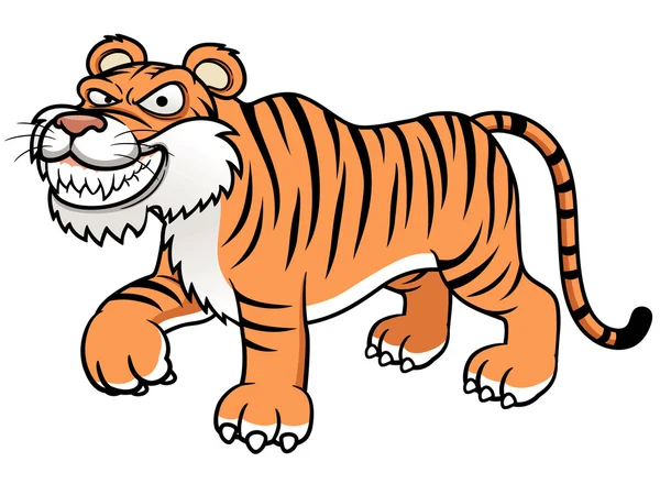 Cartoon tijger — Stockvector