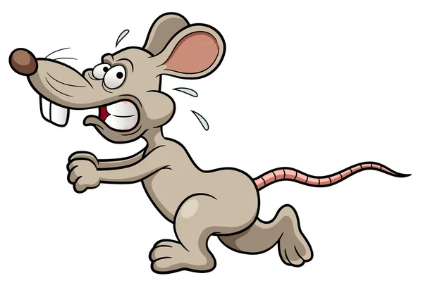 Cartoon rat running Royalty Free Stock Vectors