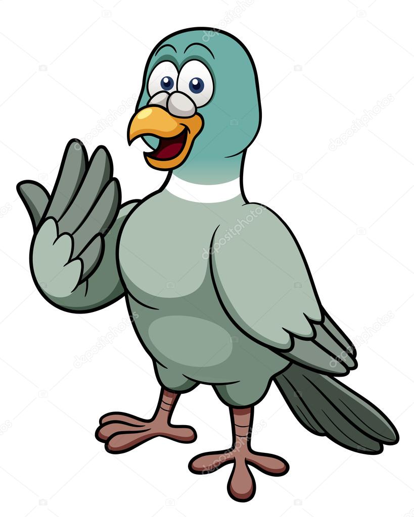 Cartoon pigeon