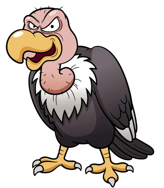 Cartoon vulture — Stock Vector