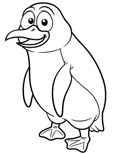 Dibujos animados de pingüinos — Vector de stock