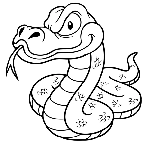 Serpiente de dibujos animados — Archivo Imágenes Vectoriales