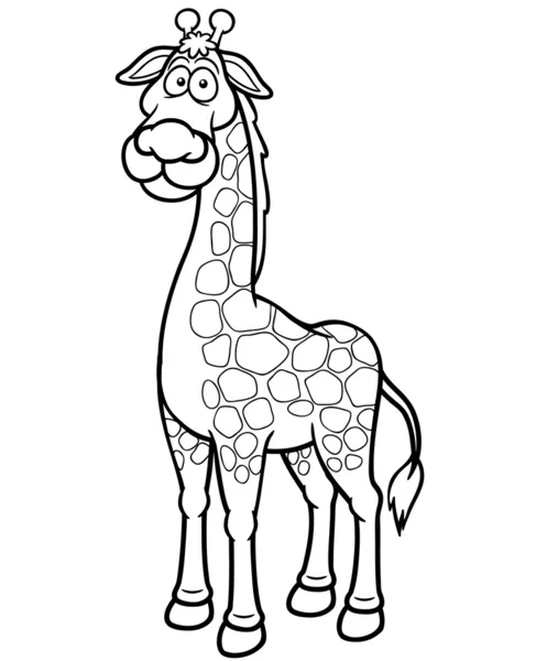 Żyrafa cartoon — Wektor stockowy