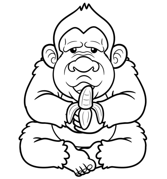 Cartoon Monkey — Stock Vector