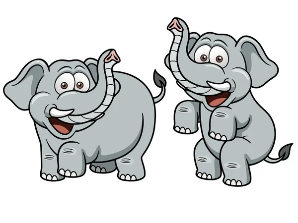 Elefante de dibujos animados — Vector de stock