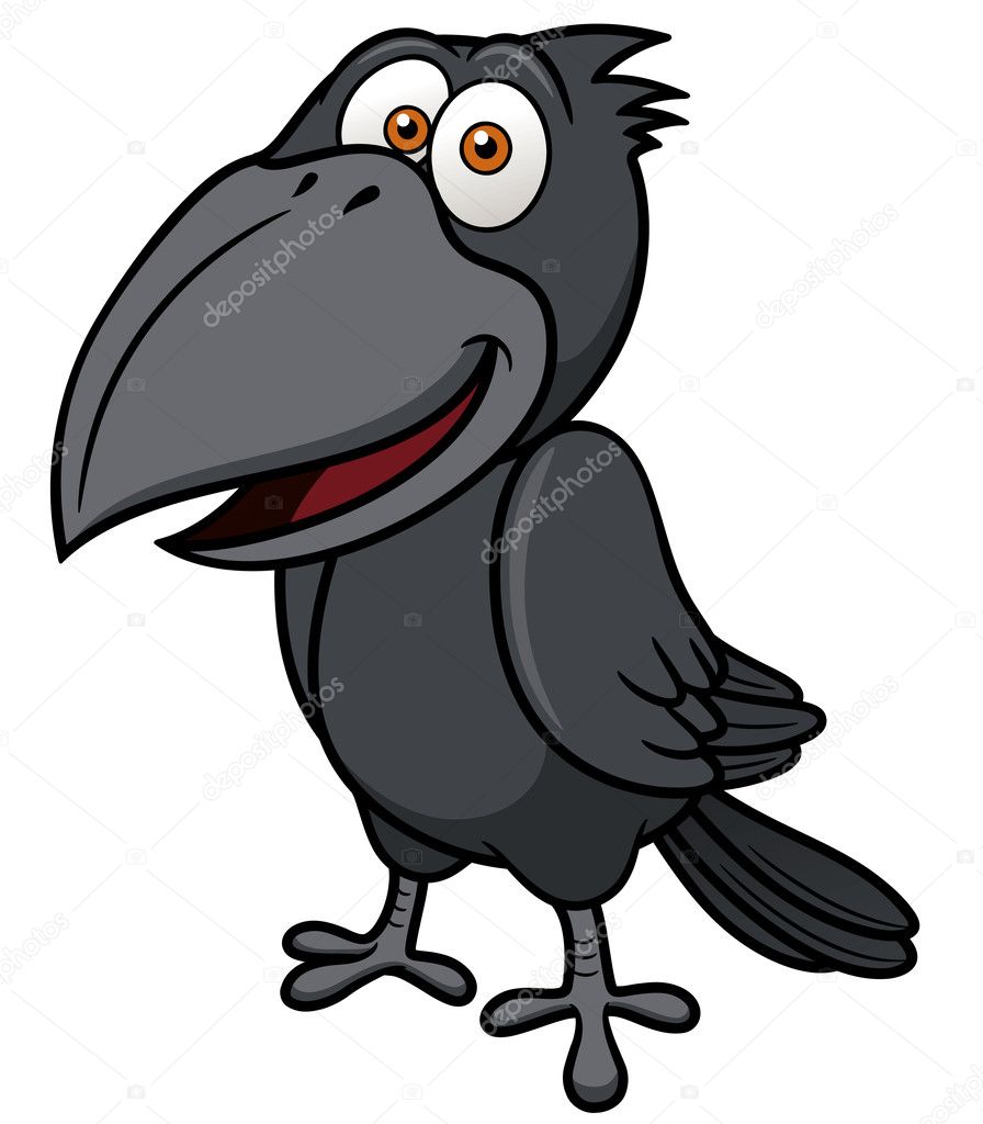 Cartoon crow