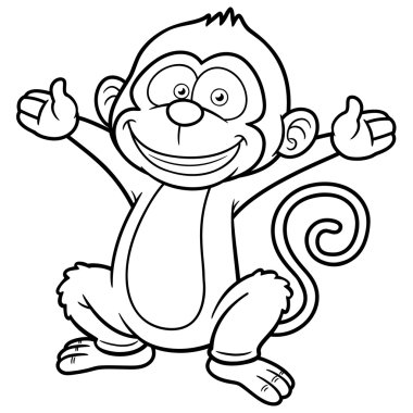 Monkey Coloring Free Vector Eps Cdr Ai Svg Vector Illustration Graphic Art Monkey Coloring Free Vector Eps Cdr Ai Svg Vector Illustration Graphic Art