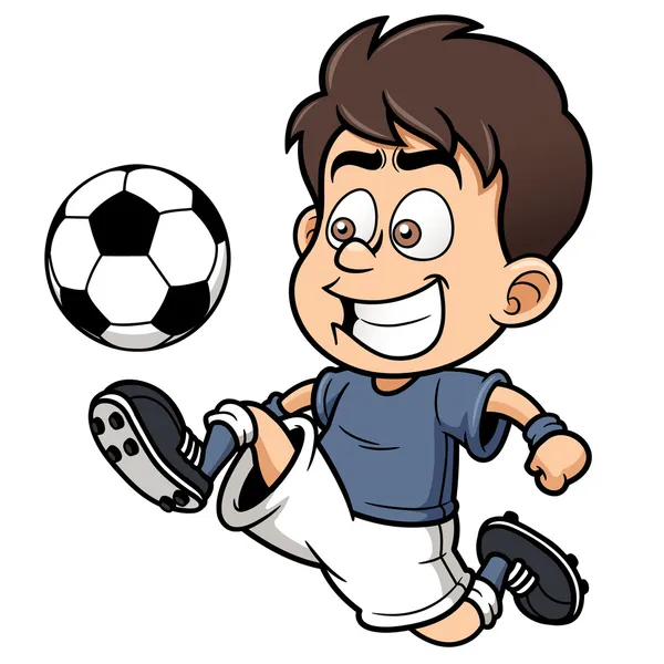 Jugador de fútbol — Vector de stock