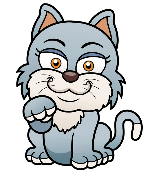 Cartoon kat — Stockvector