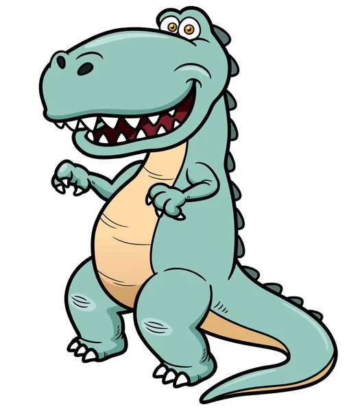 Dinosaurio de dibujos animados — Vector de stock