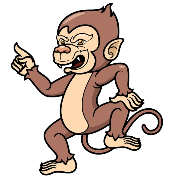 Cartoon Monkey — Stock Vector