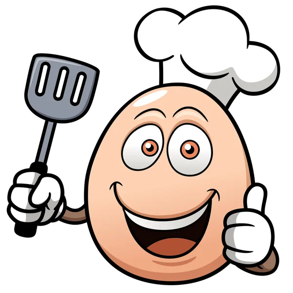 Jajko kreskówka kucharz — Wektor stockowy