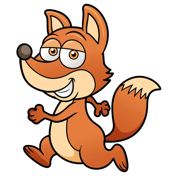 Cartoon fox — Stock Vector