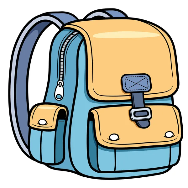 School bag - Back to school — Stock Vector