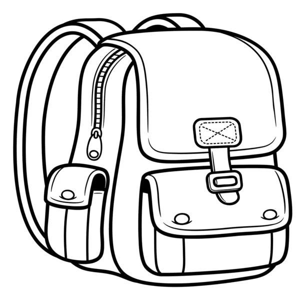 School bag - Back to school — Stock Vector