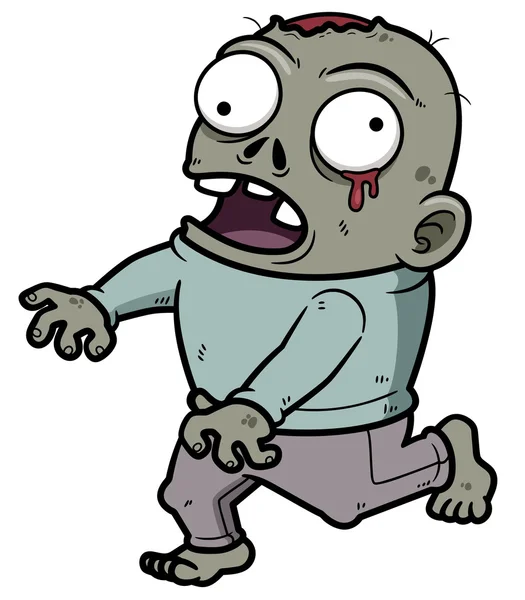 Cartoon zombie — Stock vektor