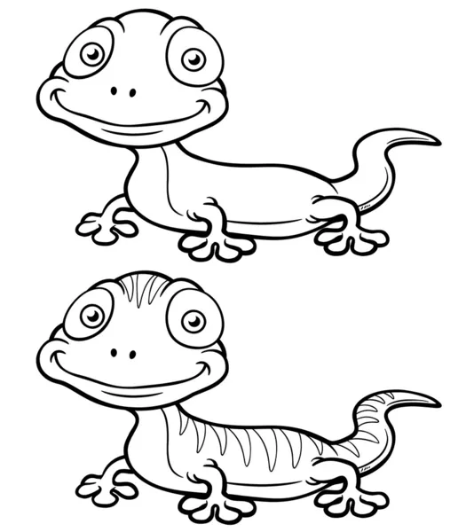 Gecko cartoon — Stock vektor