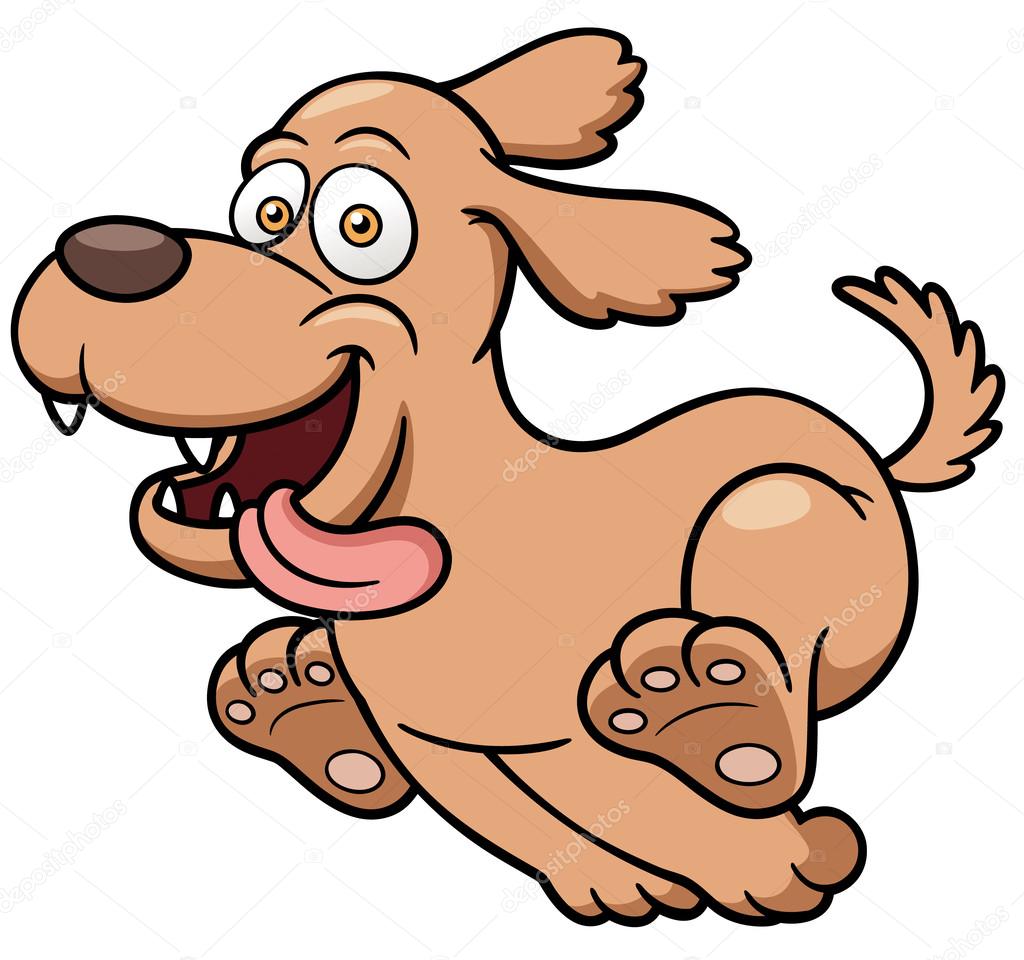 Kreslený pes běží Stock Ilustrace od ©sararoom#30051241