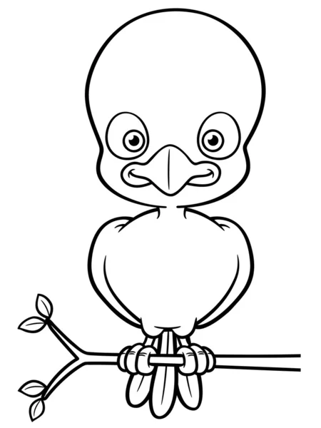 Cartoon Bird — Stock Vector