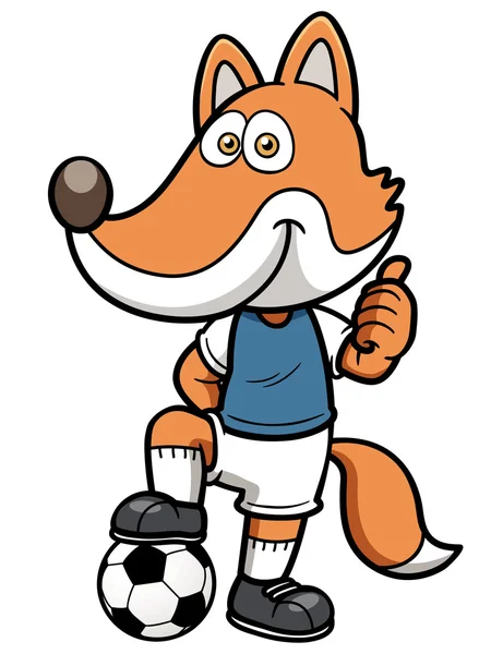 Fußballfuchs — Stockvektor