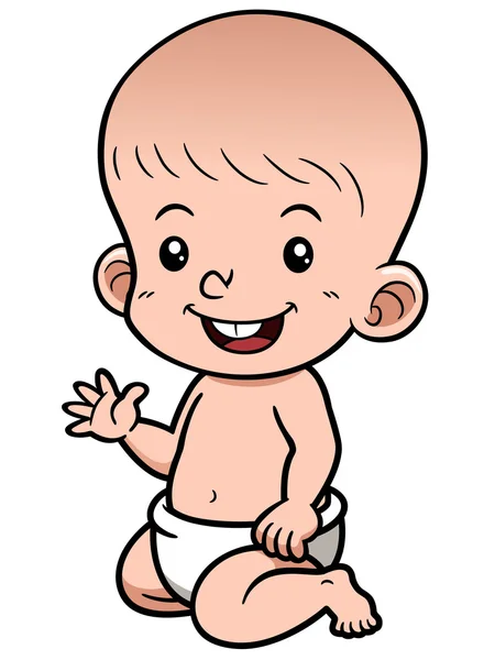 卡通婴儿 — 图库矢量图片