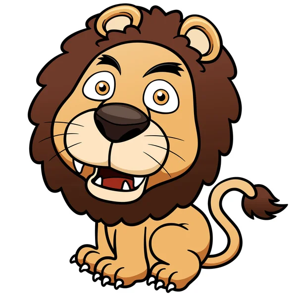 Karikatura lva — Stockový vektor
