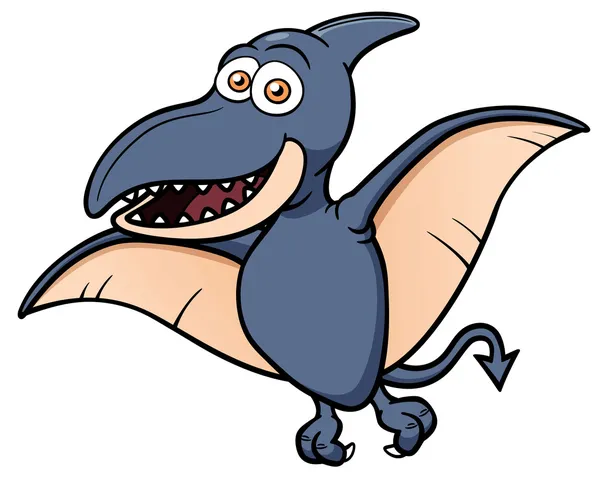 Pteranodon dei cartoni animati — Vettoriale Stock