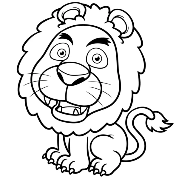 Lion cartoon outline Vector Art Stock Images | Depositphotos